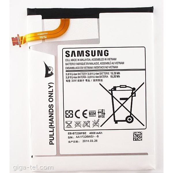 SAMSUNG TAB T231 BATTERY