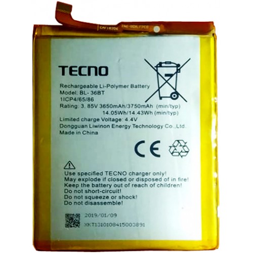 TECNO CA7/ X604 CAMON 11 CF7 (36BT) BATTERY