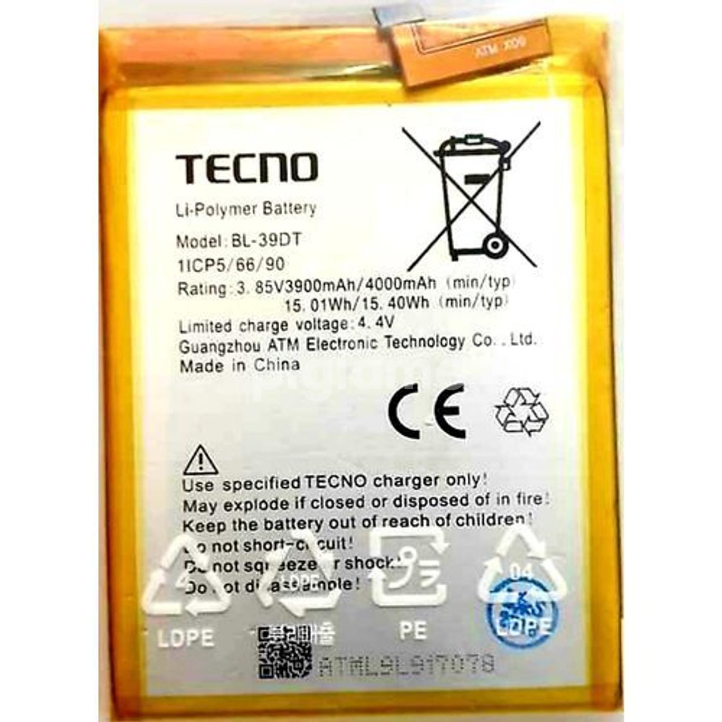 TECNO L9 BATTERY (BL-39DT)